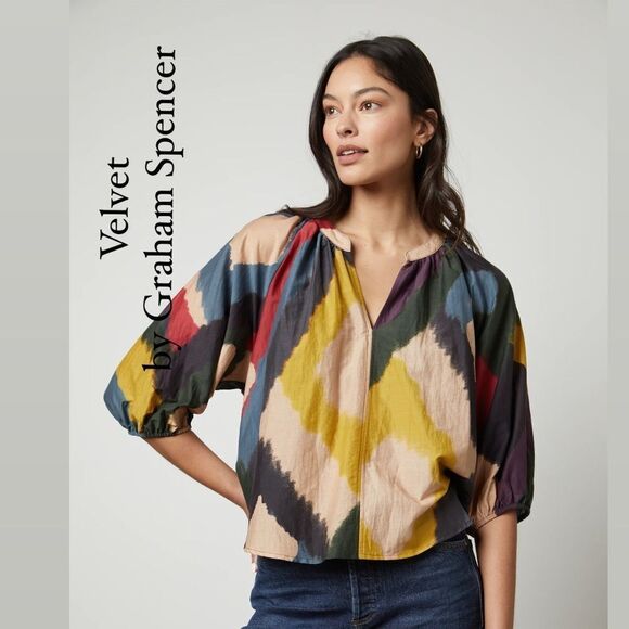 Velvet by Graham & Spencer Lizette Top in Chai Size L - Picture 1 of 11